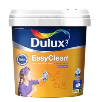 Sơn nội thất Dulux Easyclean lau chùi vượt trội kháng Virus bề mặt bóng – 99AB – 1L