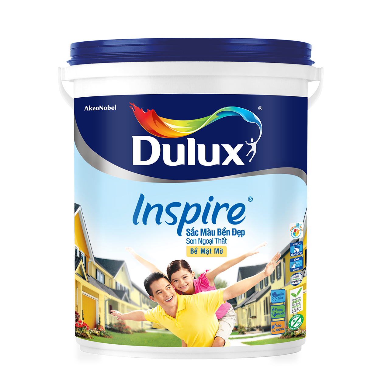 Sơn DULUX NGOẠI THẤT INSPIRE Bề Mặt Mờ Z98 thùng 15L