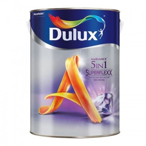 Sơn nội thất siêu cao cấp Dulux 5in1 Superflexx Siêu bóng – Z611B – 5L